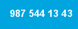 987 544 13 43 987 544 13 43